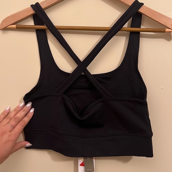 NWT J.Crew Longline Sports Bra in Signature Flex in Black - Picture 6 of 7
